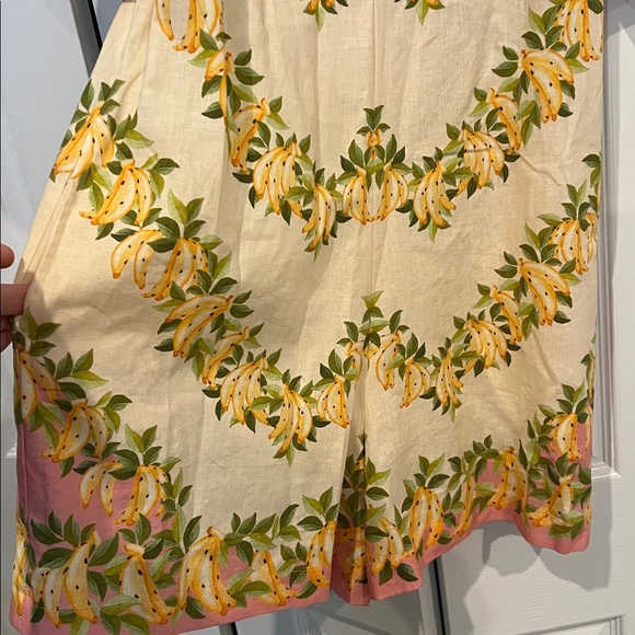 Farm Rio x Anthropologie V-Neck Puff-Sleeve Linen Blend Romper - Picture 11 of 15